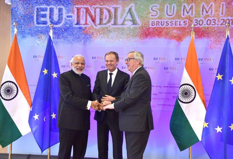 The Prime Minister, Shri Narendra Modi at the EU-INDIA Summit, in Brussels, Belgium