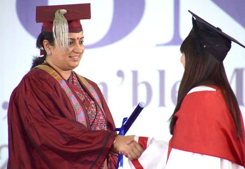 The Union Minister for Human Resource Development, Smt. Smriti Irani at the..