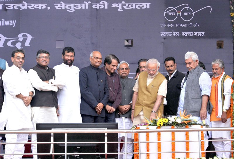 The Prime Minister, Shri Narendra Modi at the inauguration-foundation stone laying ceremony..