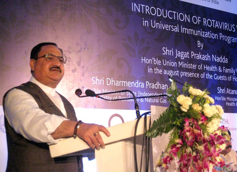 The Union Minister for Health & Family Welfare, Shri J.P. Nadda addressing at the..