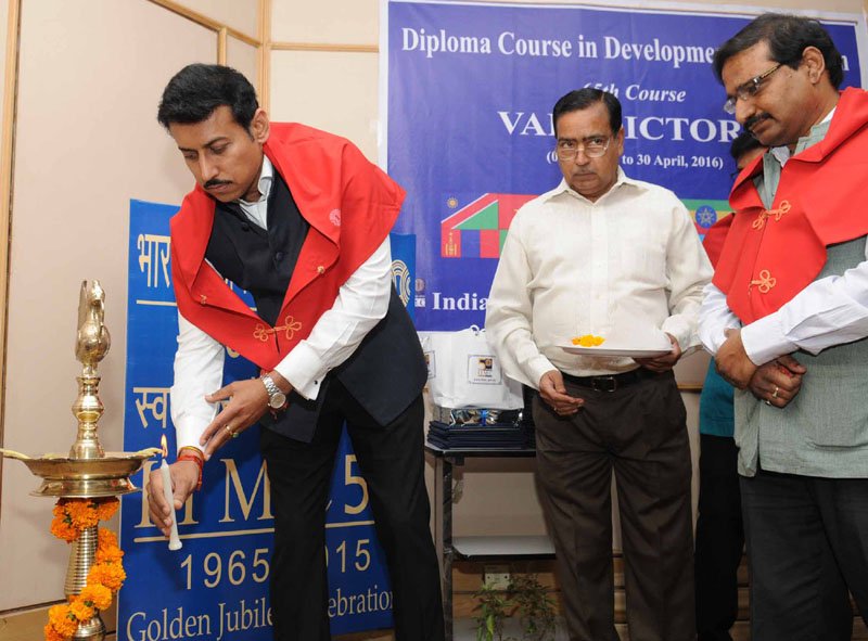 The Minister of State for Information & Broadcasting, Col. Rajyavardhan Singh..