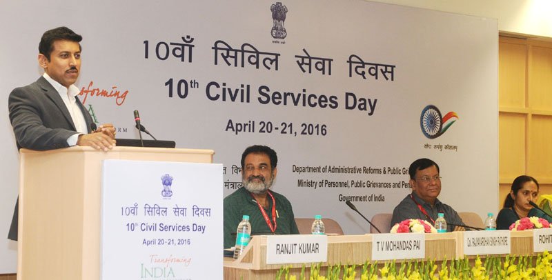 The Minister of State for Information & Broadcasting, Col. Rajyavardhan Singh Rathore..