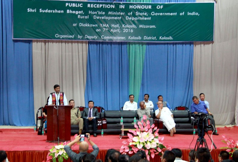 The Minister of State for Rural Development, Shri Sudarshan Bhagat addressing ..