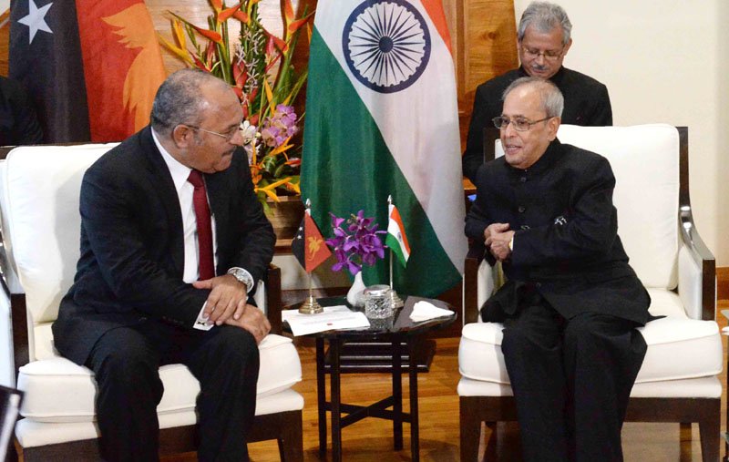 The Prime Minister of Papua New Guinea, Mr. Peter O’Neill calling on the President,..