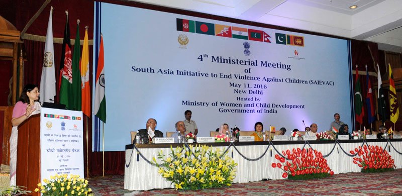 The Union Minister for Women and Child Development, Smt. Maneka Sanjay Gandhi ..