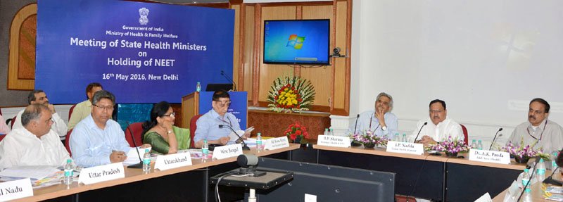 The Union Minister for Health & Family Welfare, Shri J.P. Nadda chairing a..