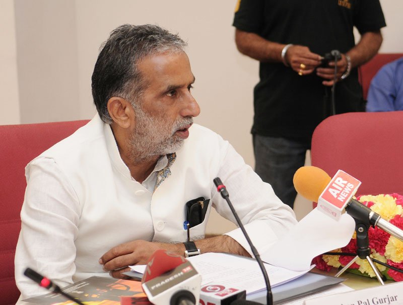 The Minister of State for Social Justice & Empowerment, Shri Krishan Pal addressing..