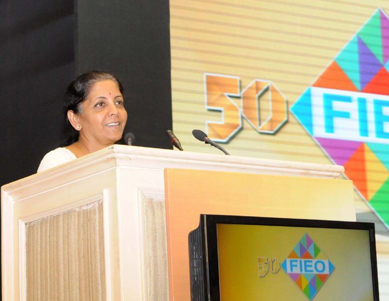 The Minister of State for Commerce & Industry (Independent Charge), Smt. Nirmala Sitharaman..
