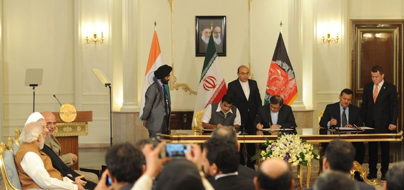 The Prime Minister, Shri Narendra Modi with the President of Iran, Mr. Hassan Rouhani..