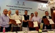 The Airports Authority of India signs MOU with National Skill Development Corporation