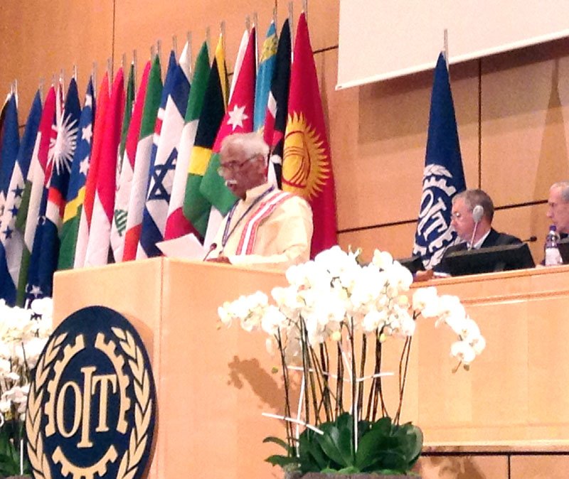 The Minister of State for Labour and Employment (Independent Charge), Shri Bandaru Dattatreya ..