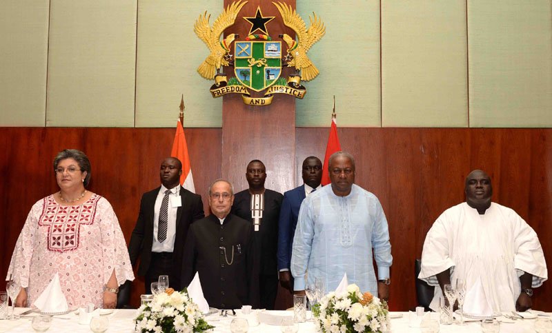 The President, Shri Pranab Mukherjee at the banquet hosted by the President of the..