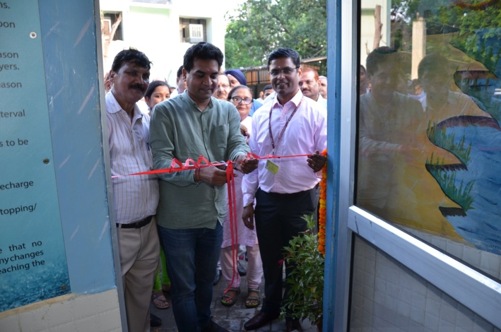 DJB, Chairman, Kapil Mishra inaugurates Rain Centre at R.K Puram Sector 7 ,New Delhi