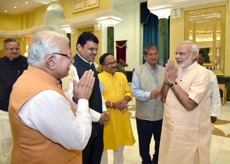 The Prime Minister, Shri Narendra Modi meeting the State Chief Ministers and ..