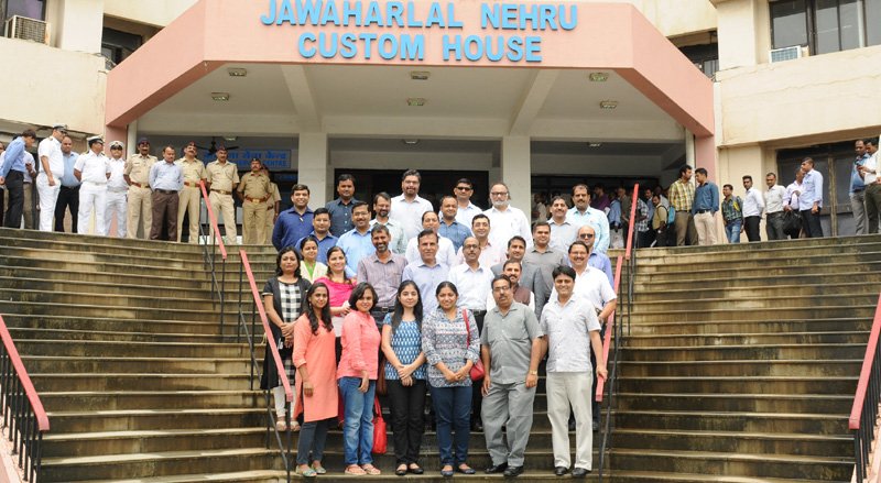 The members of the visiting Press Team from Delhi led by the Additional DG ..