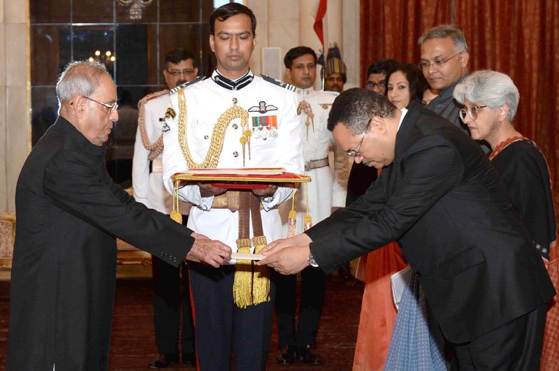 The Ambassador-Designate of the Republic of Equatorial Guinea, Mr. Manuel Mbela Bama Ndong ..