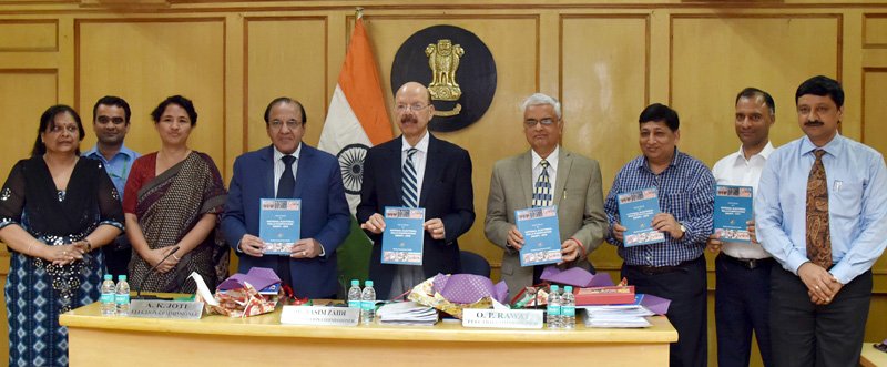 The Chief Election Commissioner, Dr. Nasim Zaidi releasing the NERP guidelines, at a function, in New Delhi