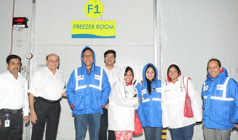 The members of the visiting Press Team from Delhi led by the Additional DG ..