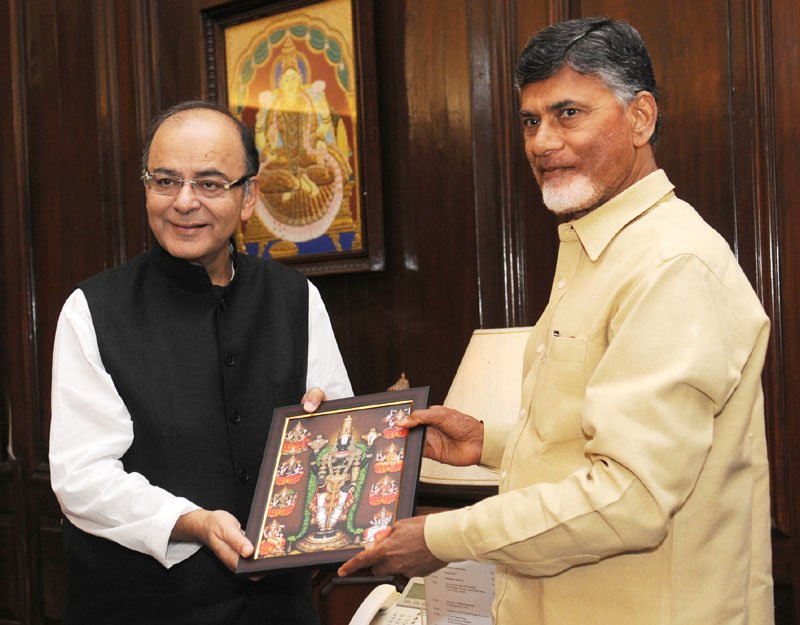 The Chief Minister, Andhra Pradesh, Shri N. Chandrababu Naidu meeting the Union Minister ..