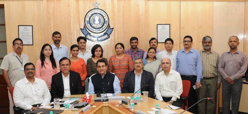 The members of the visiting Press Team from Delhi led by the Additional DG ..