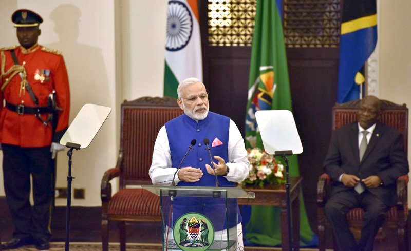 The Prime Minister, Shri Narendra Modi and the President of the United Republic of Tanzania, ..