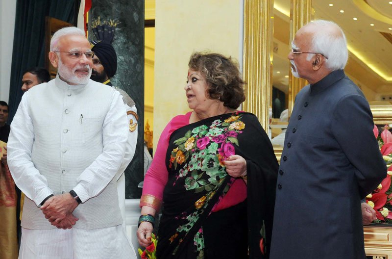 The Vice President, Shri M. Hamid Ansari and the Prime Minister, Shri Narendra Modi…
