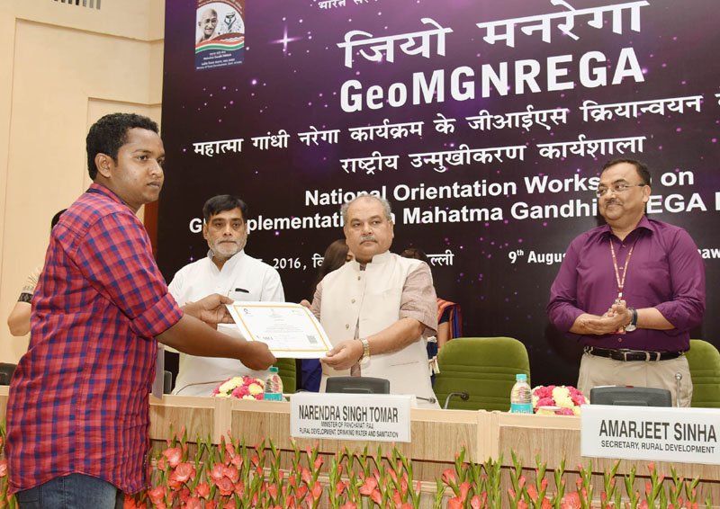 The Union Minister for Rural Development, Panchayati Raj, Drinking Water..