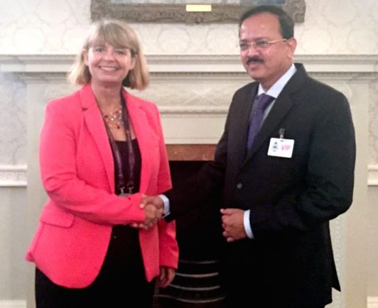 The Minister of State for Defence, Shri Subhash Ramrao Bhamre meeting the..