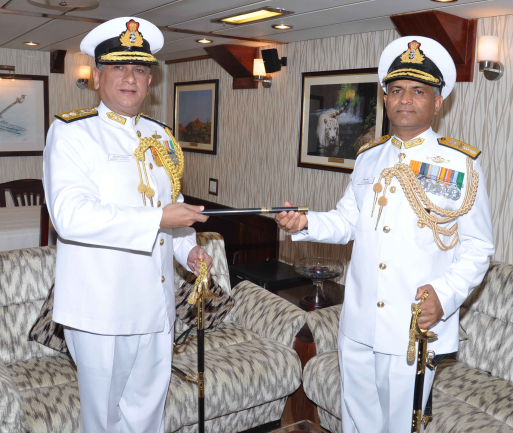 Rear Admiral B Dasgupta Assumes Command as Flag Officer Commanding Eastern Fleet
