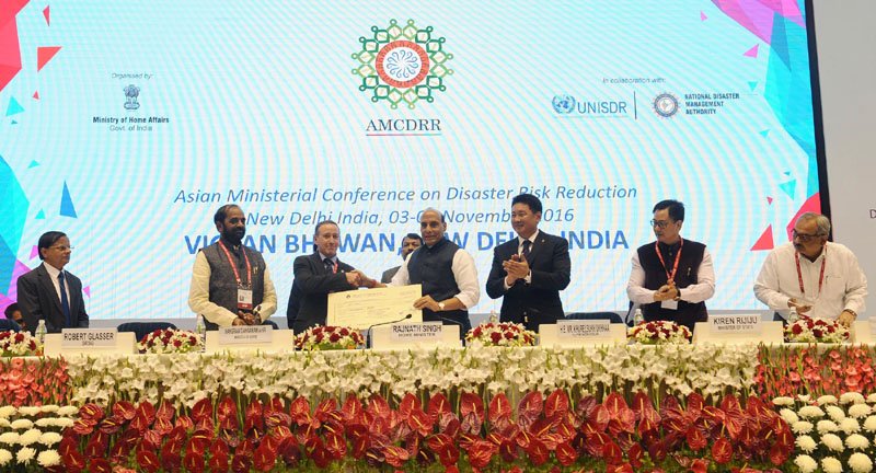 Shri Rajnath Singh at the closing ceremony of the Asian Ministerial..