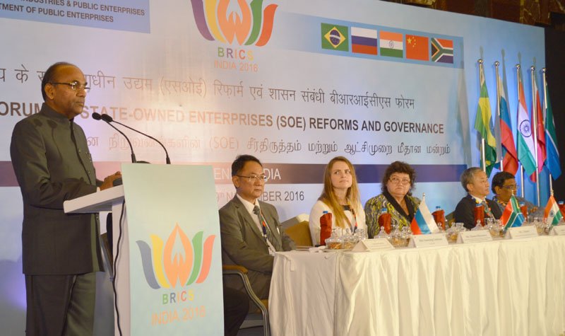 The Union Minister for Heavy Industries and Public Enterprises, Shri Anant Geete..