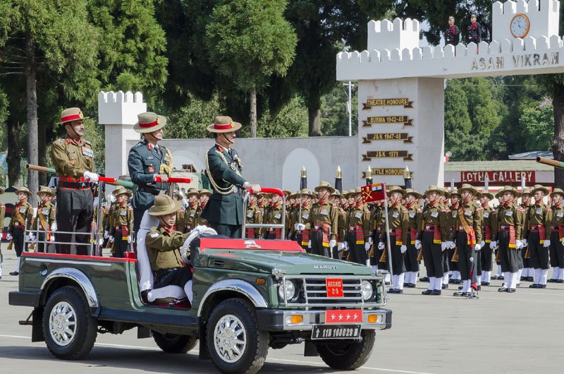 The Chief of Army Staff, General Dalbir Singh reviewing the parade, during..