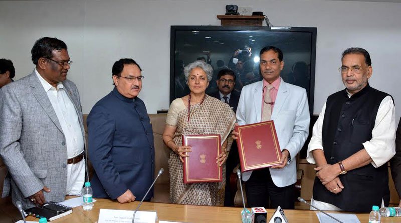 The Union Minister for Health & Family Welfare, Shri J.P. Nadda and..