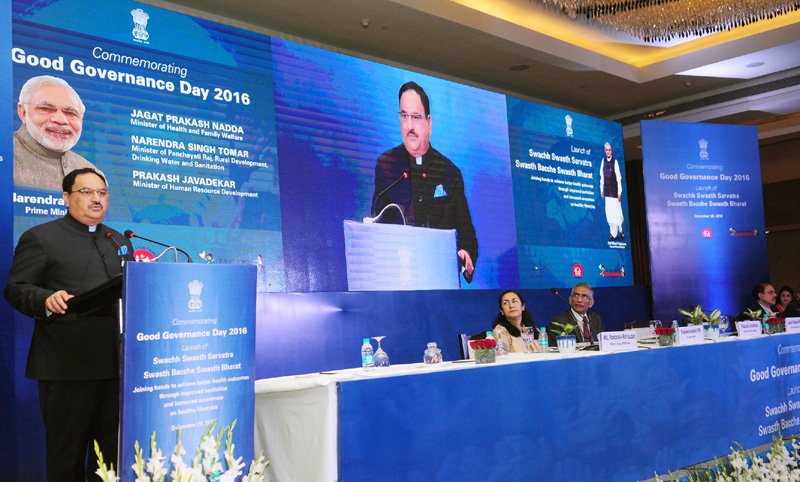 The Union Minister for Health & Family Welfare, Shri J.P. Nadda addressing ..