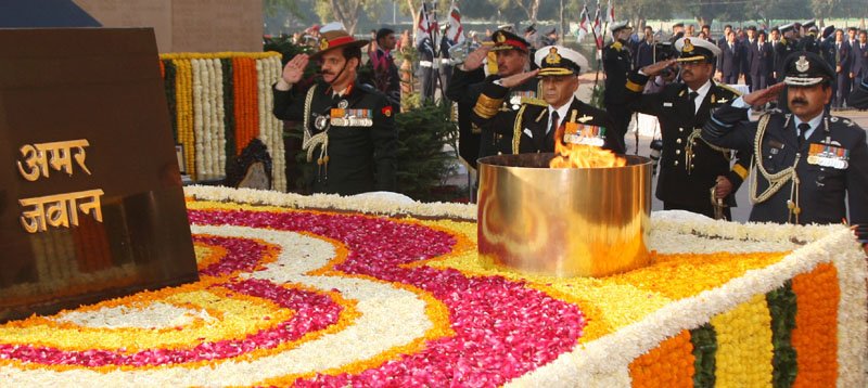 The Chief of Naval Staff, Admiral Sunil Lanba along with the Chief of Army Staff,..