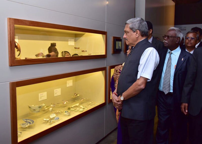 The Union Minister for Defence, Shri Manohar Parrikar visiting the UNESCO ..
