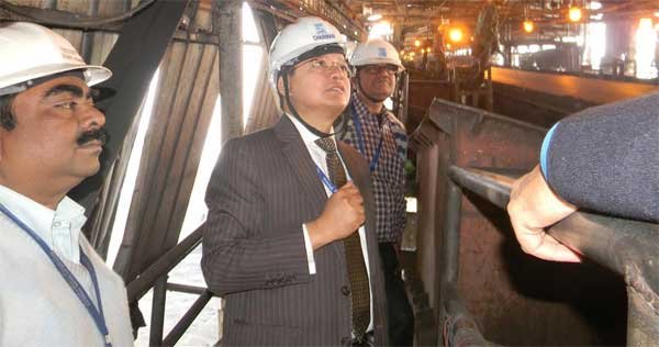 CHAIRMAN DVC VISITS THE COAL HANDLING PLANT OF DURGAPUR..