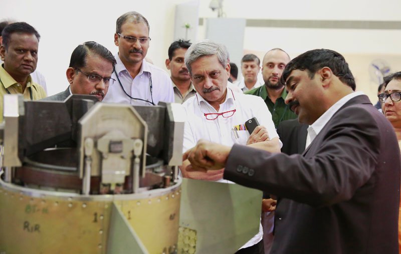 The Union Minister for Defence, Shri Manohar Parrikar visiting the ..