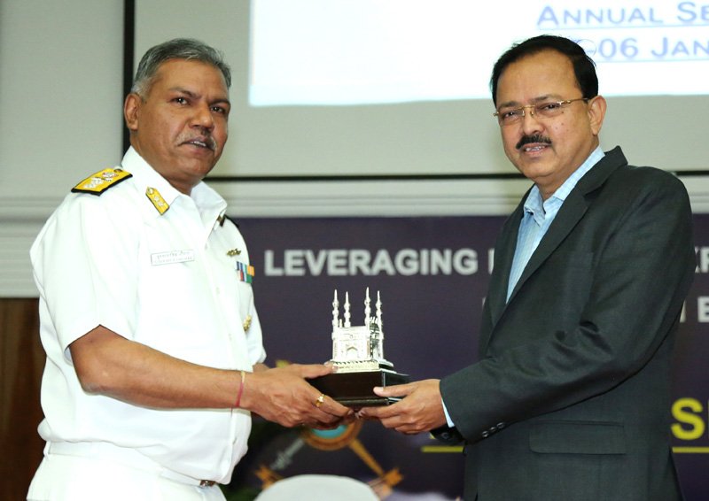 The Minister of State for Defence, Shri Subhash Ramrao Bhamre being..