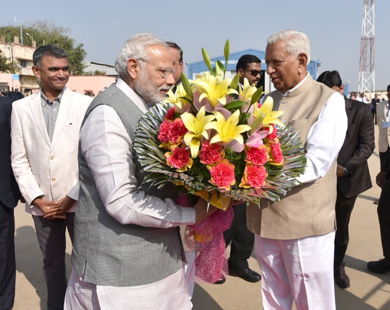 The Prime Minister, Shri Narendra Modi being seen off by the ..