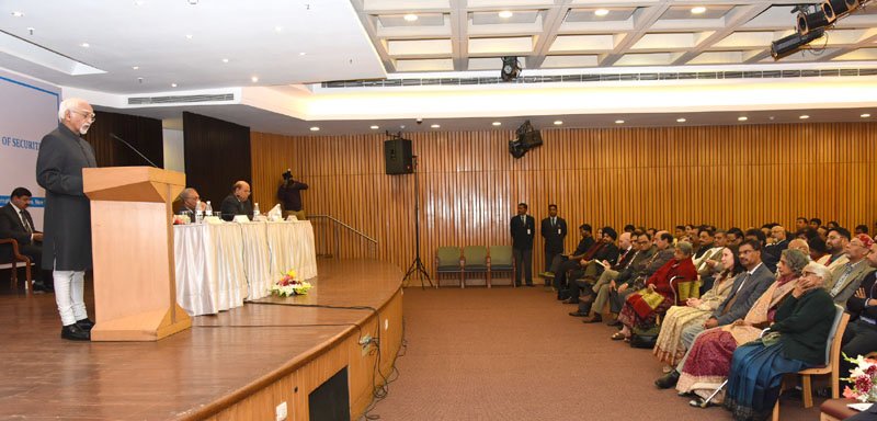 The Vice President, Shri M. Hamid Ansari delivering the 5th K. Subarhmanyam Memorial Lecture, in New Delhi