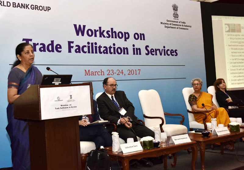 The Minister of State for Commerce & Industry (Independent Charge), Smt. Nirmala..