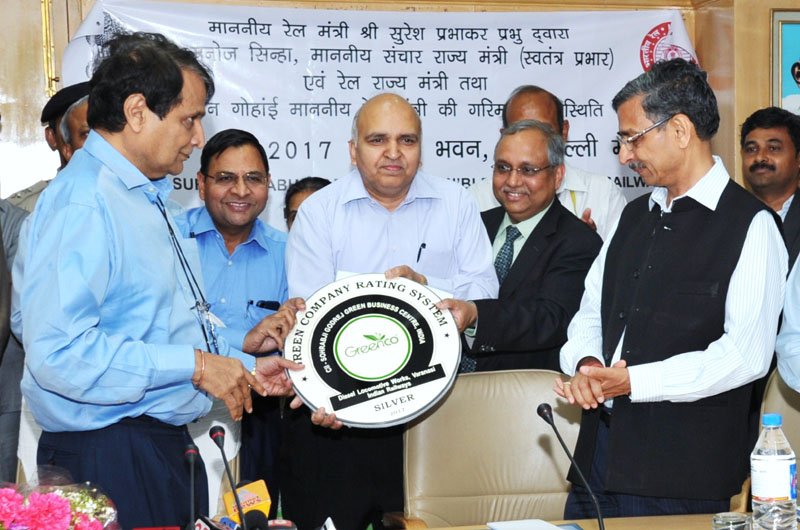The Union Minister for Railways, Shri Suresh Prabhakar Prabhu handing over the..