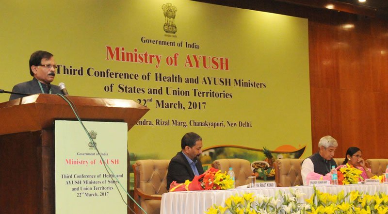 The Minister of State for AYUSH (Independent Charge), Shri Shripad Yesso Naik ..