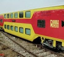 INDIAN RAILWAY TO LAUNCH IN JULY DOUBLE DECKER TRAIN..