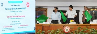 The Union Minister for Railways, Shri Suresh Prabhakar Prabhu dedicating ..