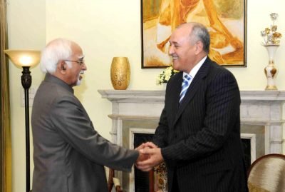 The Ambassador of Morocco to India, Mr. Mohamed Maliki calling on the Vice President, Shri M. Hamid Ansari, in New Delhi