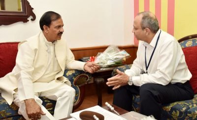 The Indian Ambassador to Russia, Shri Pankaj Saran meeting the Minister of State..