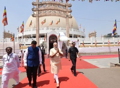 The Prime Minister, Shri Narendra Modi visiting Deekshabhoomi, on the occasion of..