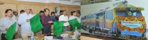 The Union Minister for Railways, Shri Suresh Prabhakar Prabhu inaugu..